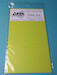 Colour Plastic sheet 180x100mm - Yellow 0,5mm thick (2x) CPS05