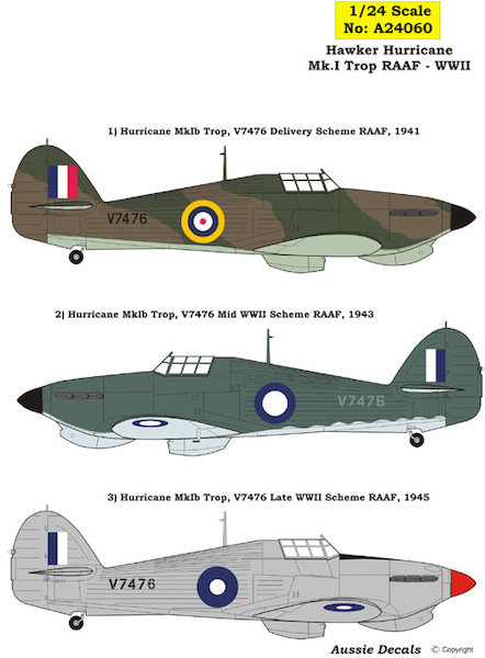 Hawker Hurricane Mk1 Trop (RAAF WW2)  A24060