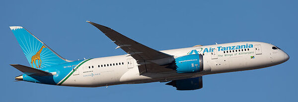 Boeing 787-8 Dreamliner Air Tanzania 5H-TCG detachable gear  AV4243