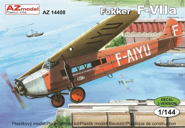 Fokker FVIIA "Civil" (CSA, CIDNA France, Det Danske Luftfartstels)  AZ14408