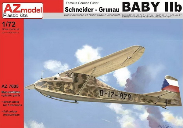 Grunau Baby IIb Czechoslovakia (6 camo schemes) - REISSUE  AZ7605