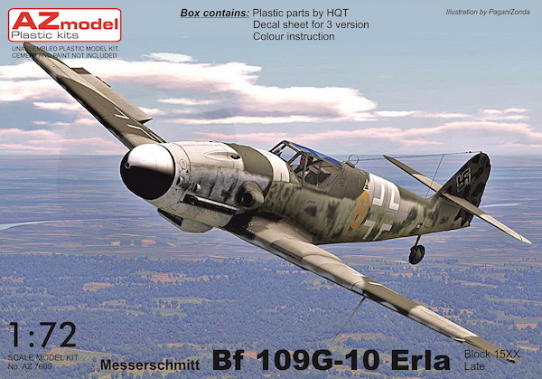 Messerschmitt BF109G-10 "Erla"  (Wnr block 15xx late)  az7611