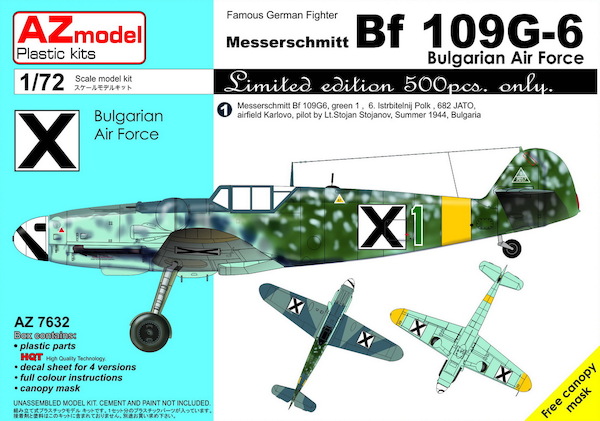 Messerschmitt Bf109G-6 'Bulgarian AF"  az7632