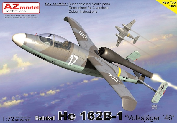 Heinkel He162B-1 "Salamander" 'Volksjager '46'  AZ7851
