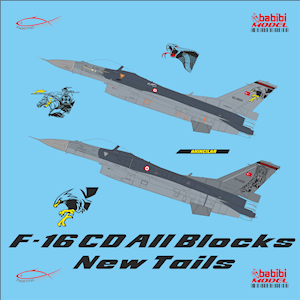 Turkish AF F16C/D New tail arts  DDT-01019