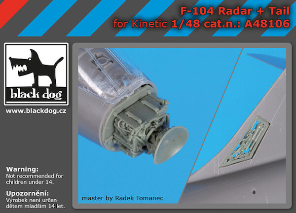 Lockheed F104 Starfighter - Radar + Tail  (Kinetic)  A48106