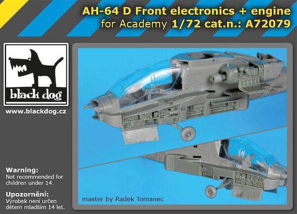 AH64D Apache Front electronics + engine (Academy)  A72079