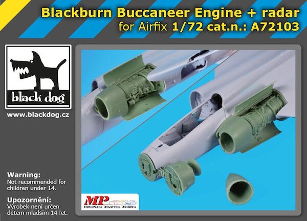 Blackburn Buccaneer engine + radar (Airfix)  A72103