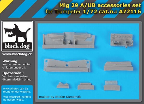 Mikoyan MiG29 A/UB  Fulcrum accessories set (Trumpeter)  A72116