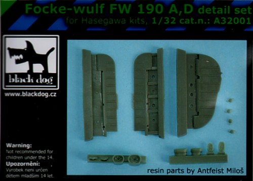 Focke Wulf FW19A/D detail set (Hasegawa)  A32001