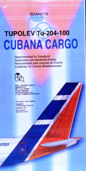 Tupolev Tu204-100 CUBANA Cargo  boa144113