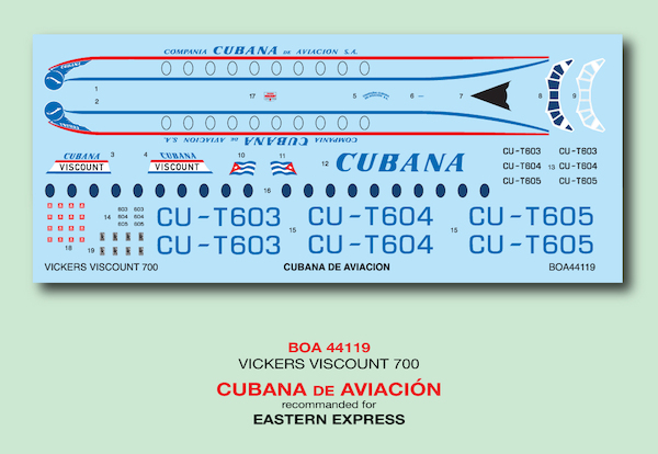 Vickers Viscount 700 Cubana)  boa144119