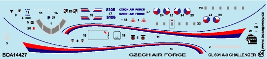 Canadair CL601 Challenger (Czech Air Force VIP Transport)  boa14427