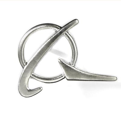 Boeing Symbol Silver Lapel Pin  580080020093