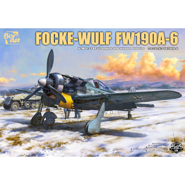 Focke Wulf FW190A-6 with full engine and weapon interior (Markings Include one Deelen AFB, Netherlands example of 1./1JG!!) (BACK IN STOCK)  BF003