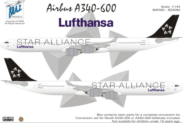 Airbus A340-600 (Lufthansa Star Alliance)  b4f46c-BZ4060