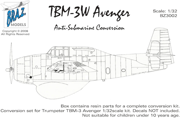 Grumman TBM3W Avenger AEW conversion set (Trumpeter)  BZ3002
