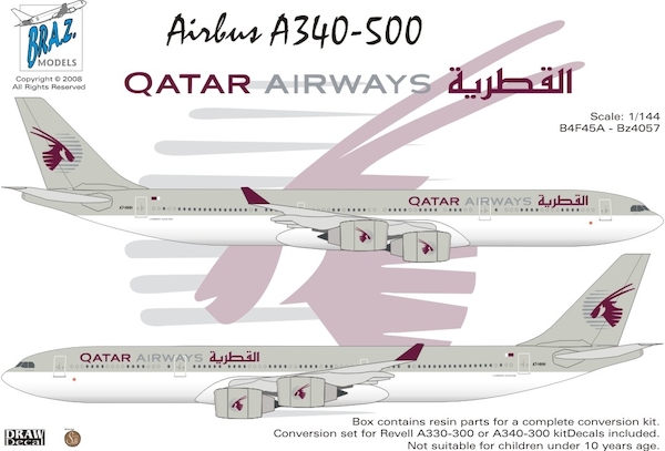 Airbus A340-500 (Qatar Airways)  BZ4113