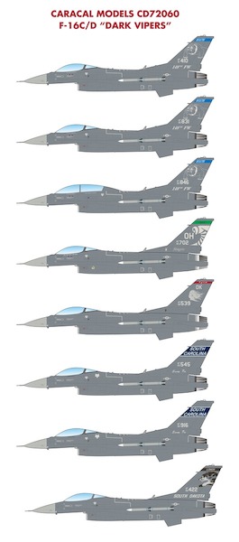F-16C/D Dark Vipers (REPRINT)  CD72060