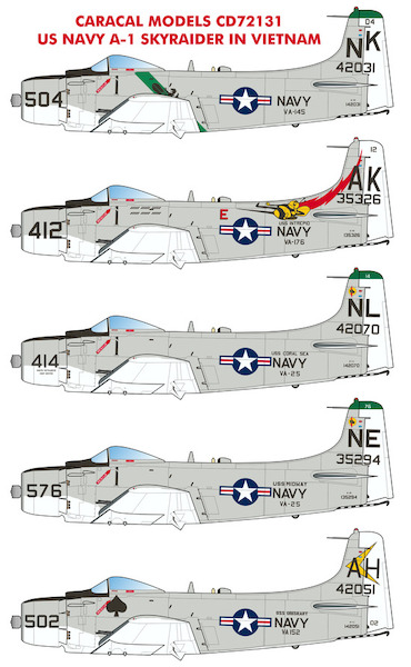 US Navy  A1H/J Skyraider in Vietnam  CD72131