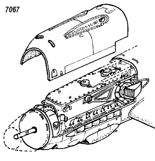 BF109E Engine Detail set (Tamiya)  7067
