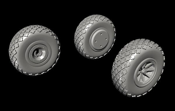 P40 Warhawk Wheels, Cross tread (Special Hobby and others)  CMK-Q72297