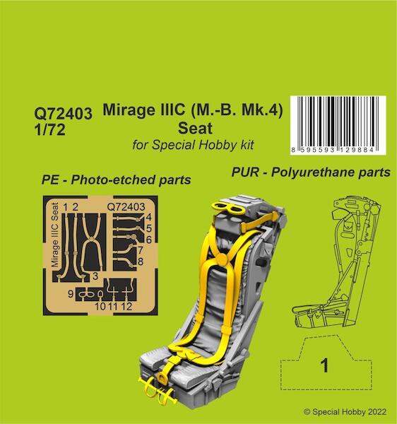Mirage IIIC MB. Mk.4 Ejection Seat  (Special hobby)  CMK-Q72403