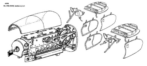 Messerschmitt Me410B Engine Set (Revell/Monogram)  CMK 4008