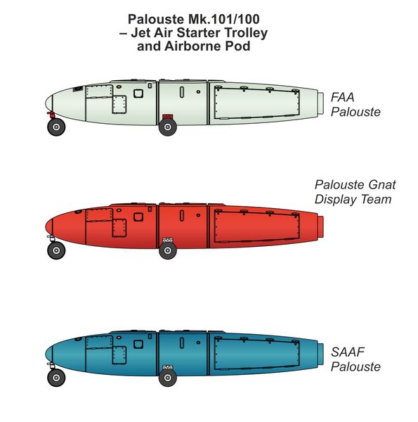 Palouste MK101/102 Jet Air Starter Trolley Airborne pod (For Gannet, Sea Vixen Skywarrior and many more)  CMKA4368