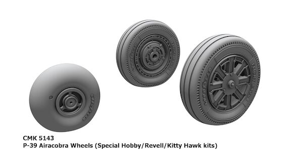 Bell P39 Airacobra wheel set (Special Hobby, Revell, Kitty Hawk)  CMKA5143