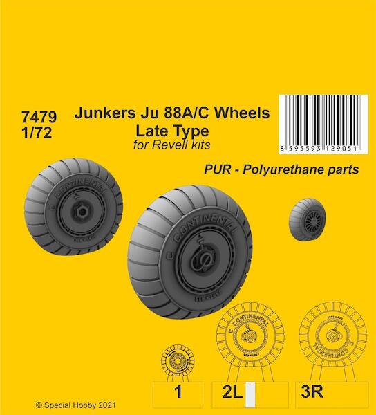 Junkers Ju88A/C Wheels  - LATE type- (Revell)  CMKA7479