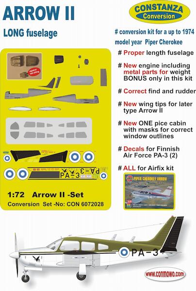 Piper Arrow II Long fuselage conversion set (Airfix)  CON6072028