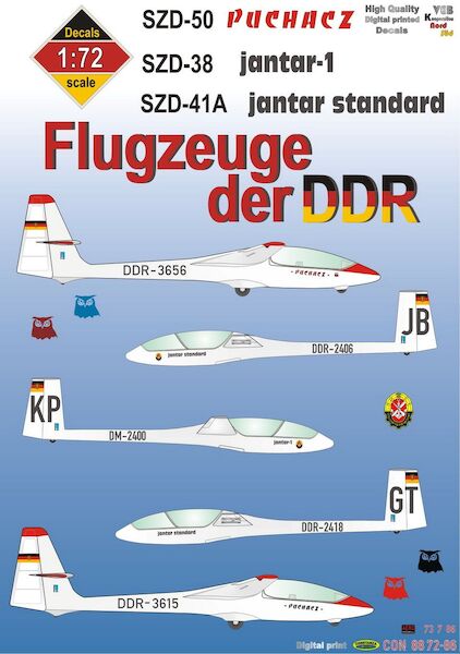 Flugzeuge der DDR: Segelfugzeuge SZD50 Puchacz, SZD38 Jantar 1, SZD41A Jantar Standard  CON887286