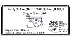 Fokker DVII Engine Panel Set (Early version) (Revell)  U28-157