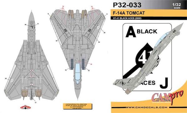 F14A Tomcat (VF41 Black Aces (2000))  CAMP32-033