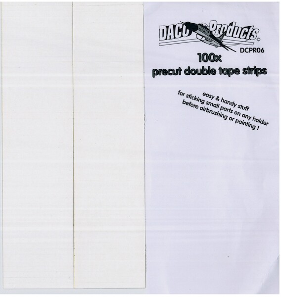 100x precut double sided tape strips  DPR06