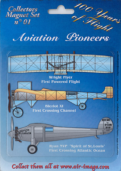 Fridge Magnets set: Aviation Pioneers  MAGNETS 01