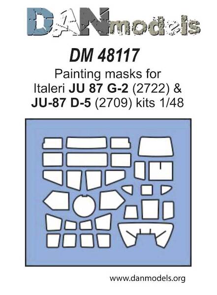 Vinyl painting mask for Junkers Ju87D-2 Stuka (Italeri)  DM48117