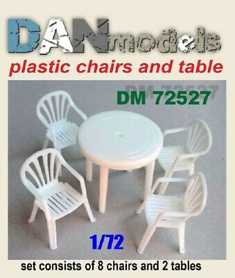 Plastic Chairs (8x) and tables (2x)  DM72527