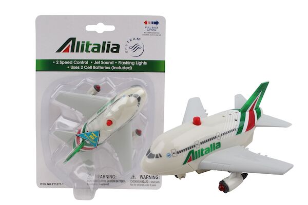 Pullback Plane with Light & Sound (Alitalia)  TT1157-1