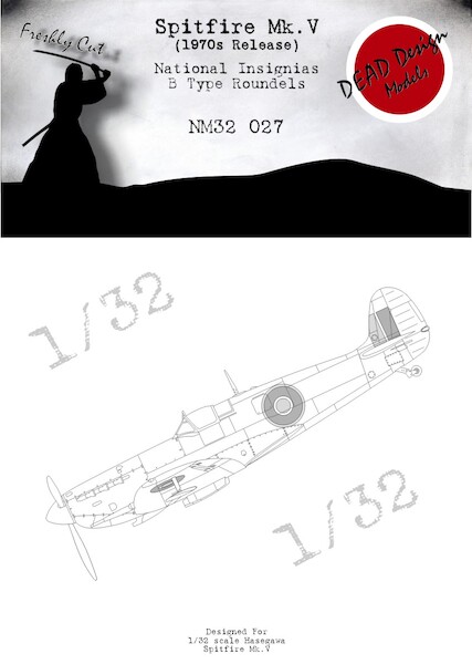 Spitfire MKVb/VI National Insignia B type roundels  (Hasegawa '70's)  NM32027