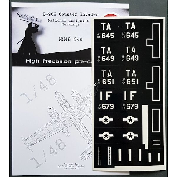 Douglas B26K Counter Invader National insignias & Markings mask (ICM)  NM48046