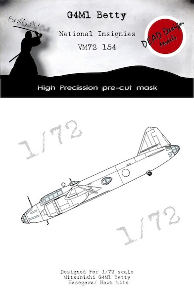 Mitsubishi G4M1 "Betty" National Insignia masks (Hasegawa)  VM72154