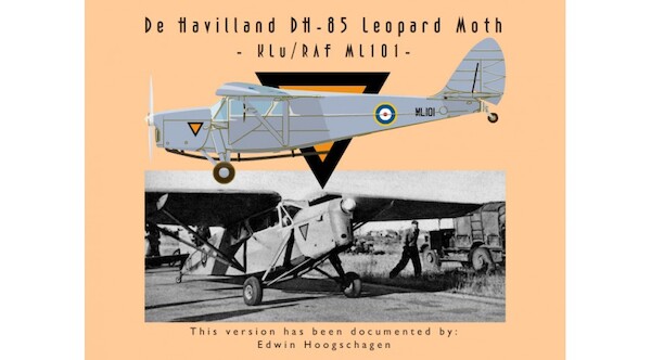 De Havilland DH-85 Leopard Moth (KLu/RAF) (End of line sale - was Euro 39,95  GA.720603
