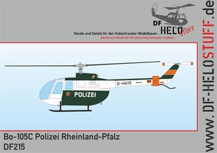 Bolkow Bo-105C "Polizei Rheinland Pfalz"  DF21572