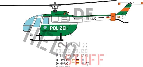 Bolkow Bo-105C "Polizei Bayern"  DF22632