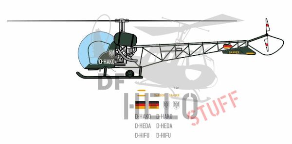 Bell 47G Bundesgrenzschutz  DF23048