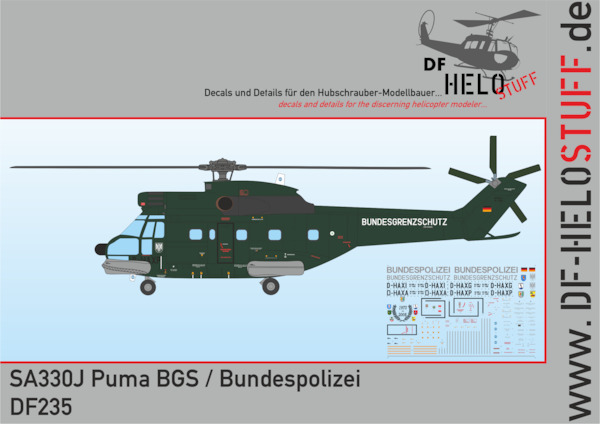 SA330J  Puma "BGS and Bundespolizei"  DF23548