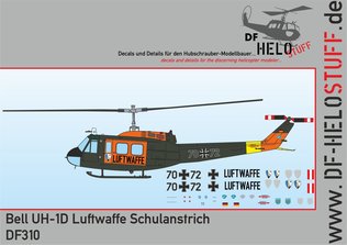 Bell UH-1D "HTG64 Special -Schulanstrich Norm 72"  DF31072