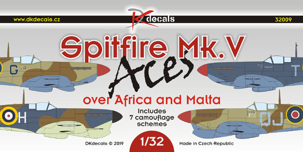 Spitfire Mk.V Aces over Africa and Malta (7 camo schemes)  DK32009